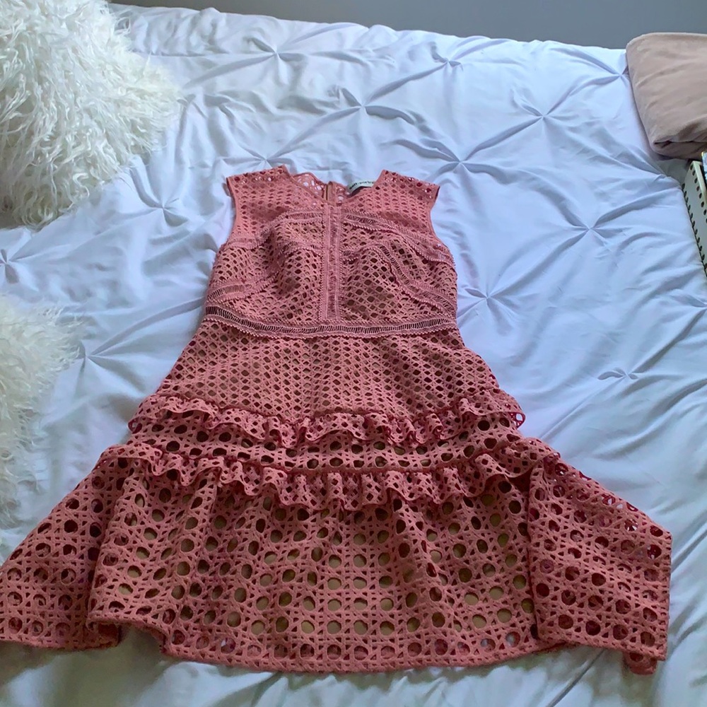 Self portrait size 6 pink dress